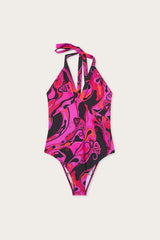 Orchidee Print Swimsuit