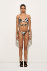 Occhi Print Triangle Bikini Top