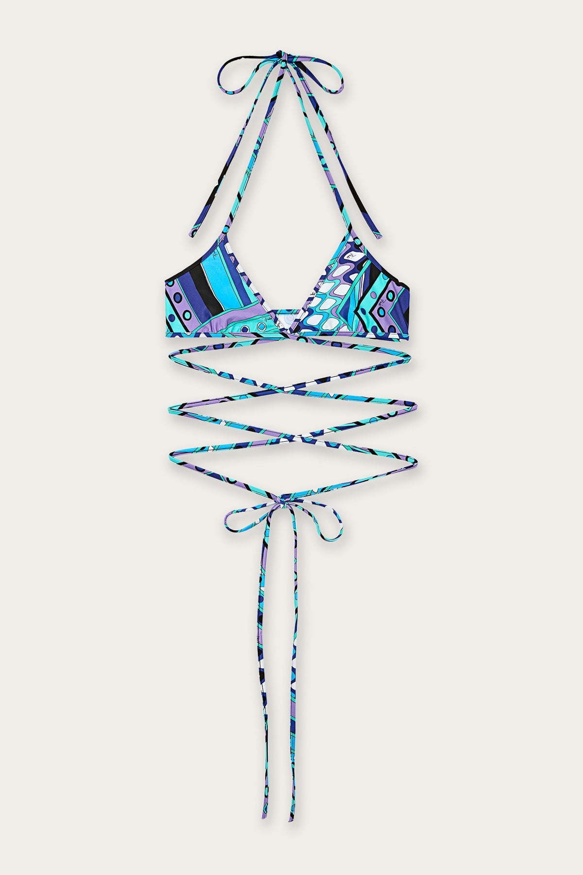 Vivara Print Triangle Bikini Top