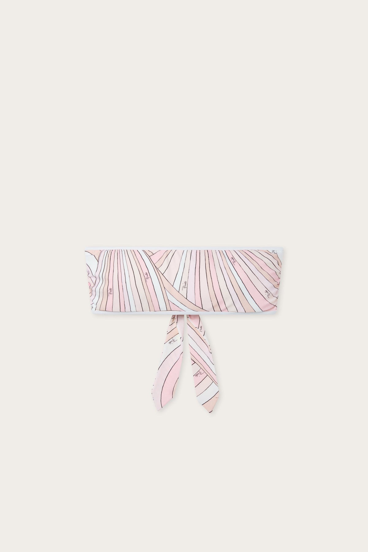 Iride Print Bandeau Bikini Top