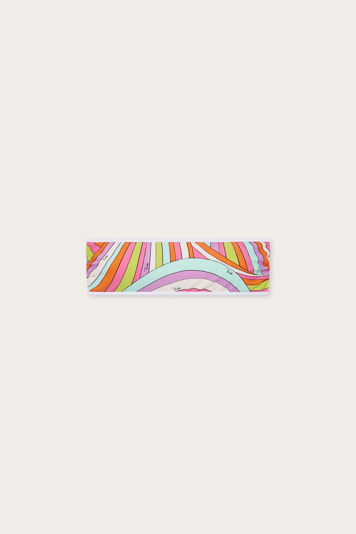 Iride Print Bandeau Bikini Top