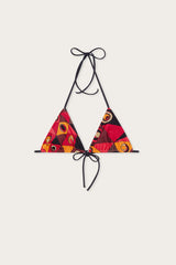 Occhi Print Triangle Bikini Top