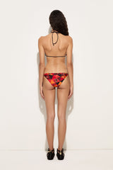 Occhi Print Triangle Bikini Top