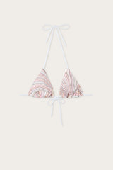 Iride Print Triangle Bikini Top
