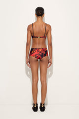 Orchidee Print Bikini Top