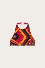 Vivara Print Bandeau Bikini Top