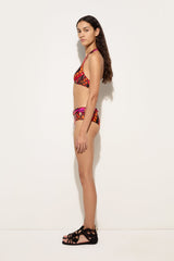 Vivara Print Bandeau Bikini Top