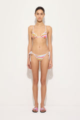 Iride Print Triangle Bikini Top