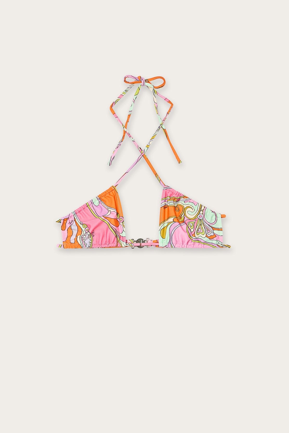 Orchidee Print Bikini Top