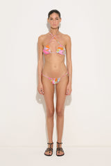Orchidee Print Bikini Top
