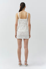 Rylin Floral Raffia Mini Dress