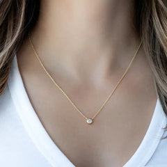 Tiny Bezel Necklace
