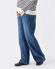 Billie Elastic Waist Jean Dark Wash