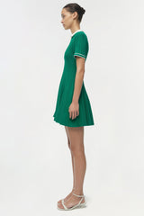 Page Knit Polo Mini Dress