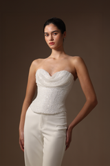 Lin Beaded Corset Top