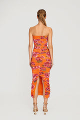 Farrah Ruched Midi Dress