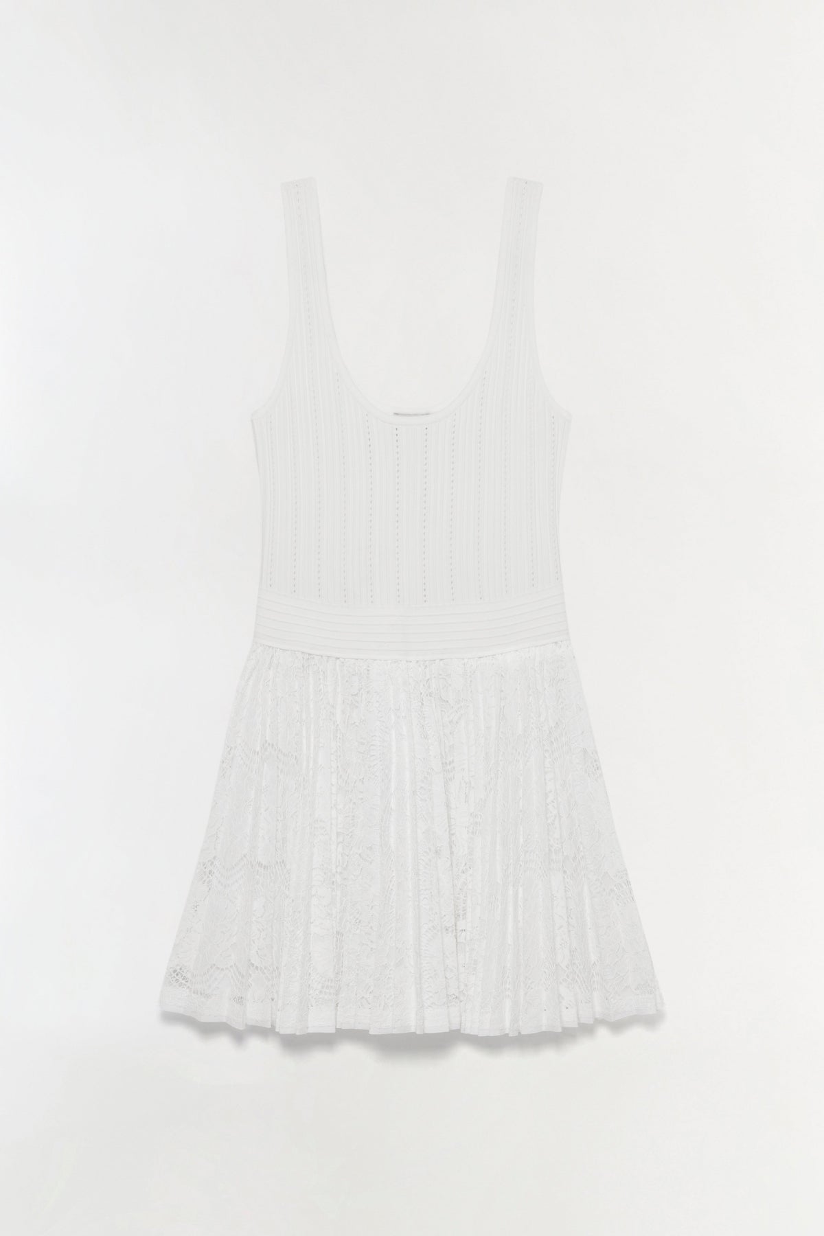 Ellis Knit Lace Mini Dress