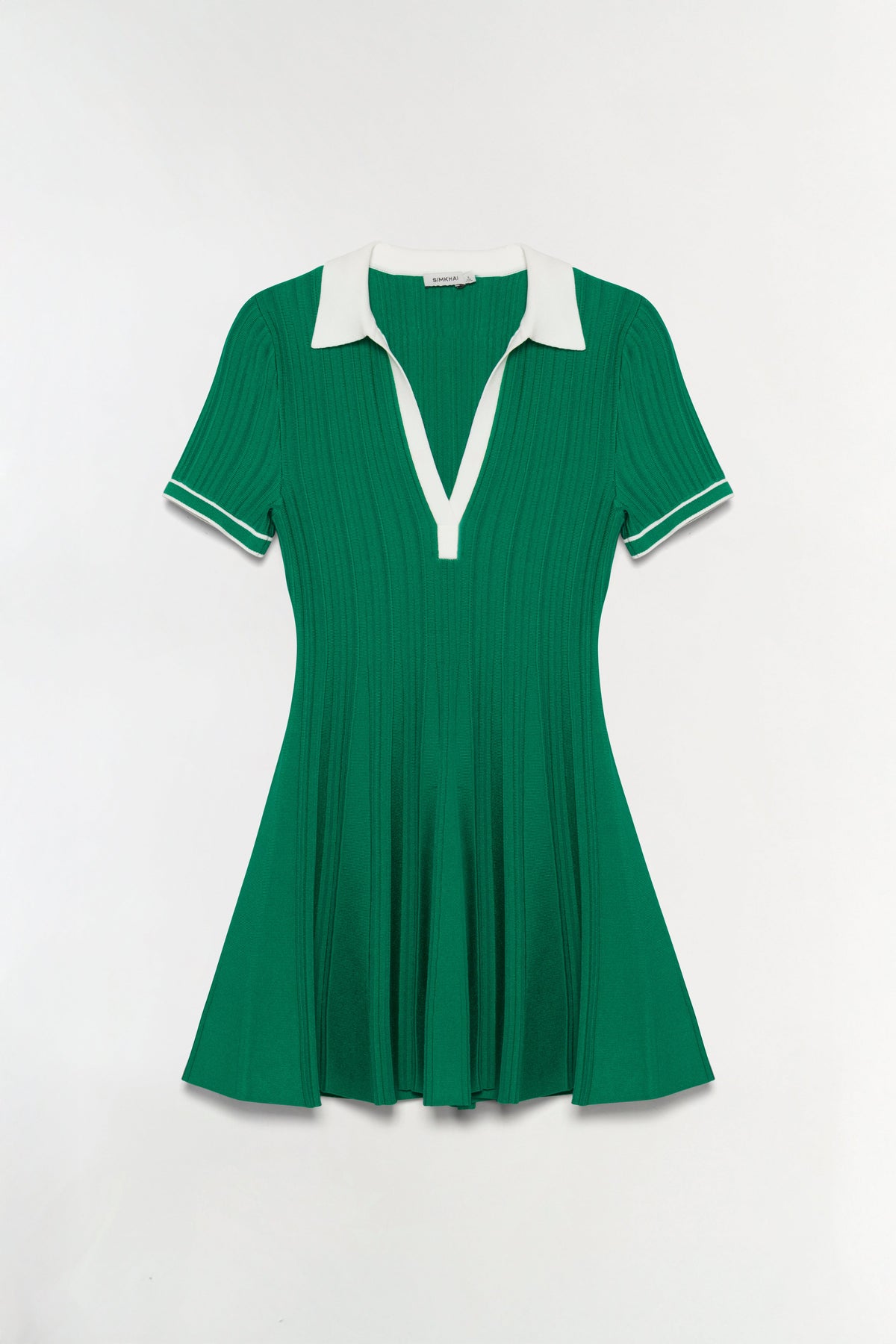 Page Knit Polo Mini Dress