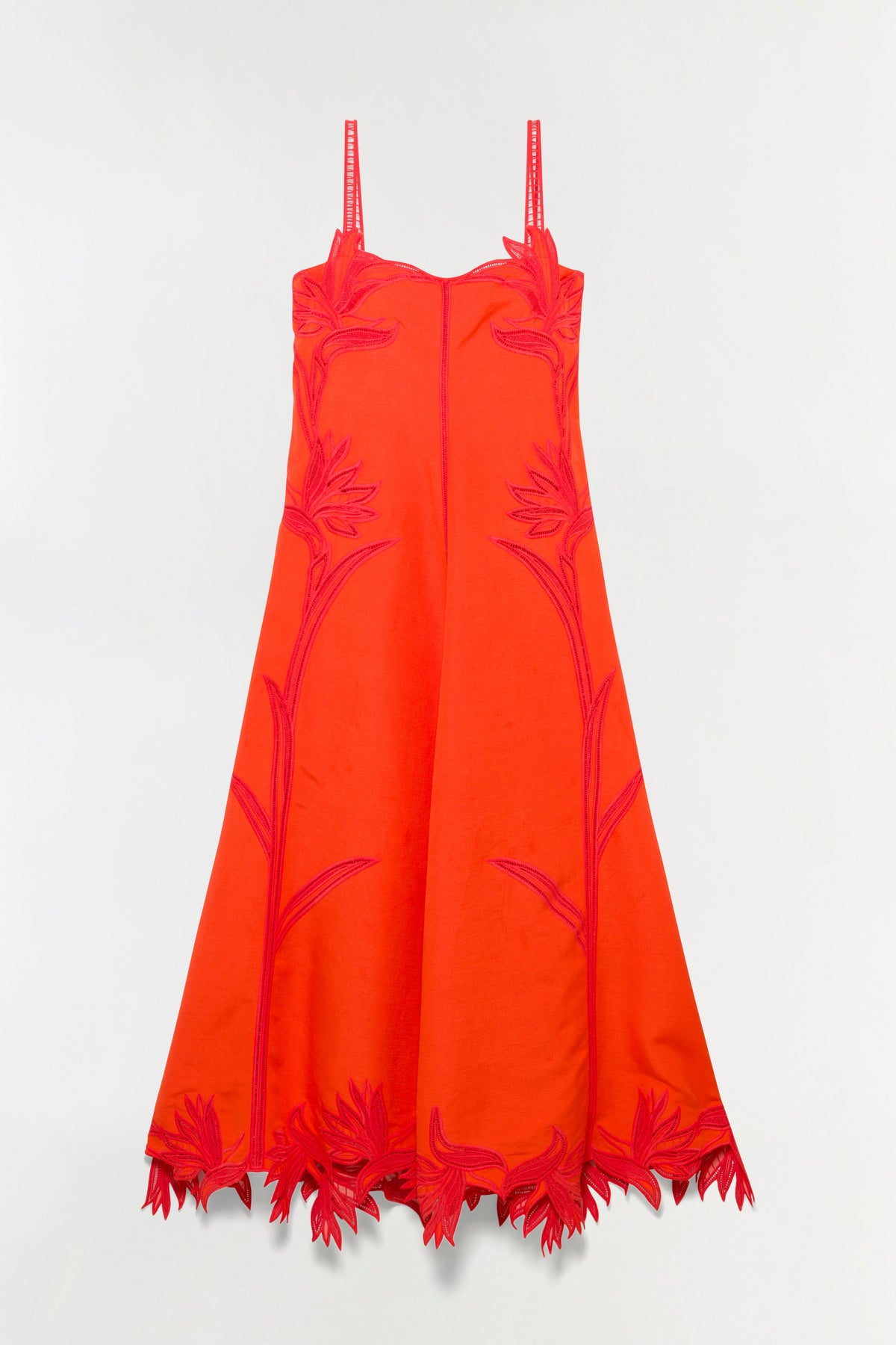 Ellery Embroidered Bustier Midi Dress