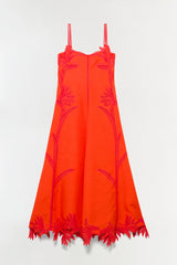 Ellery Embroidered Bustier Midi Dress