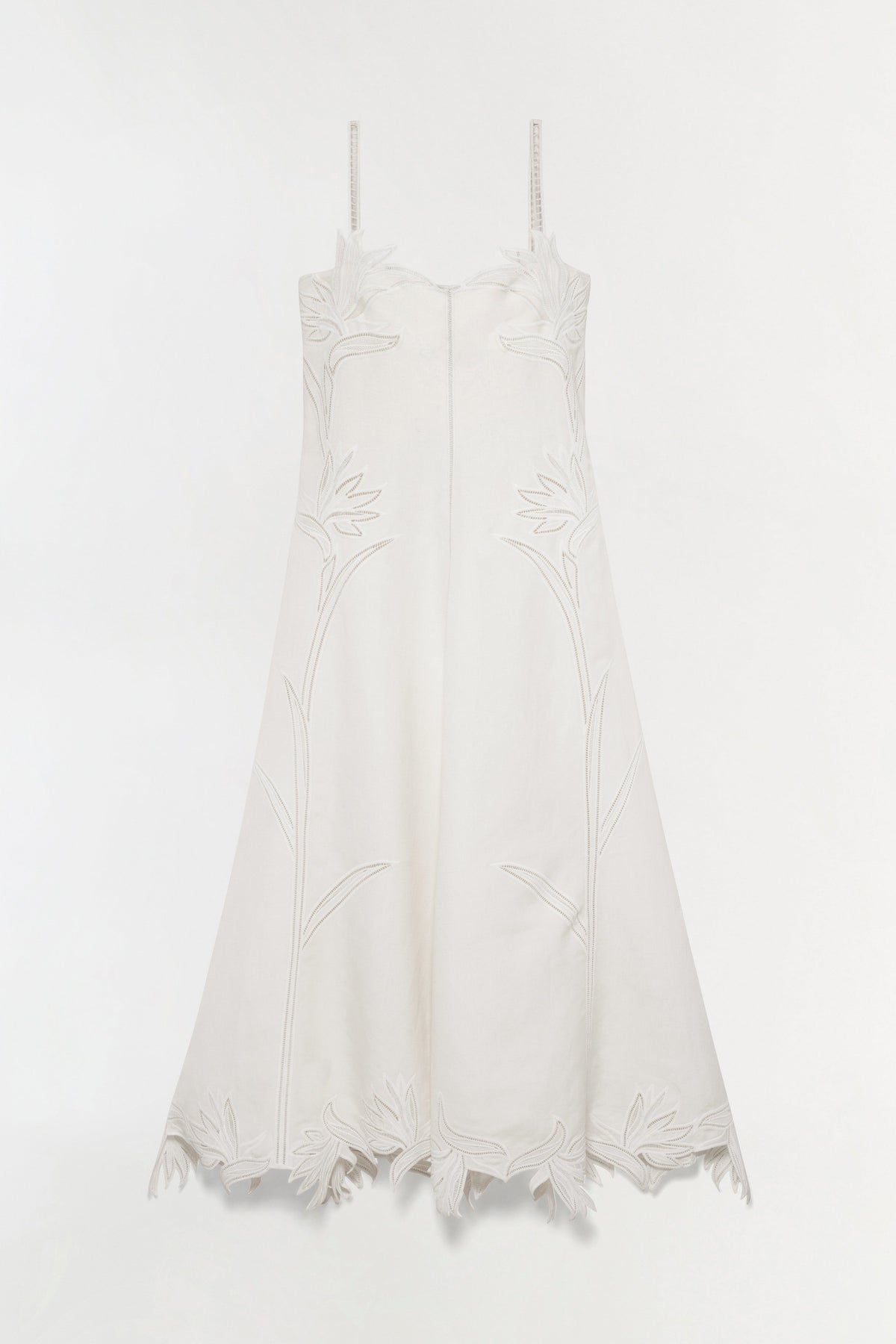Ellery Embroidered Bustier Midi Dress