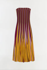 Soleil Striped Midi Dress