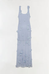 Ivi Floral Applique Midi Dress