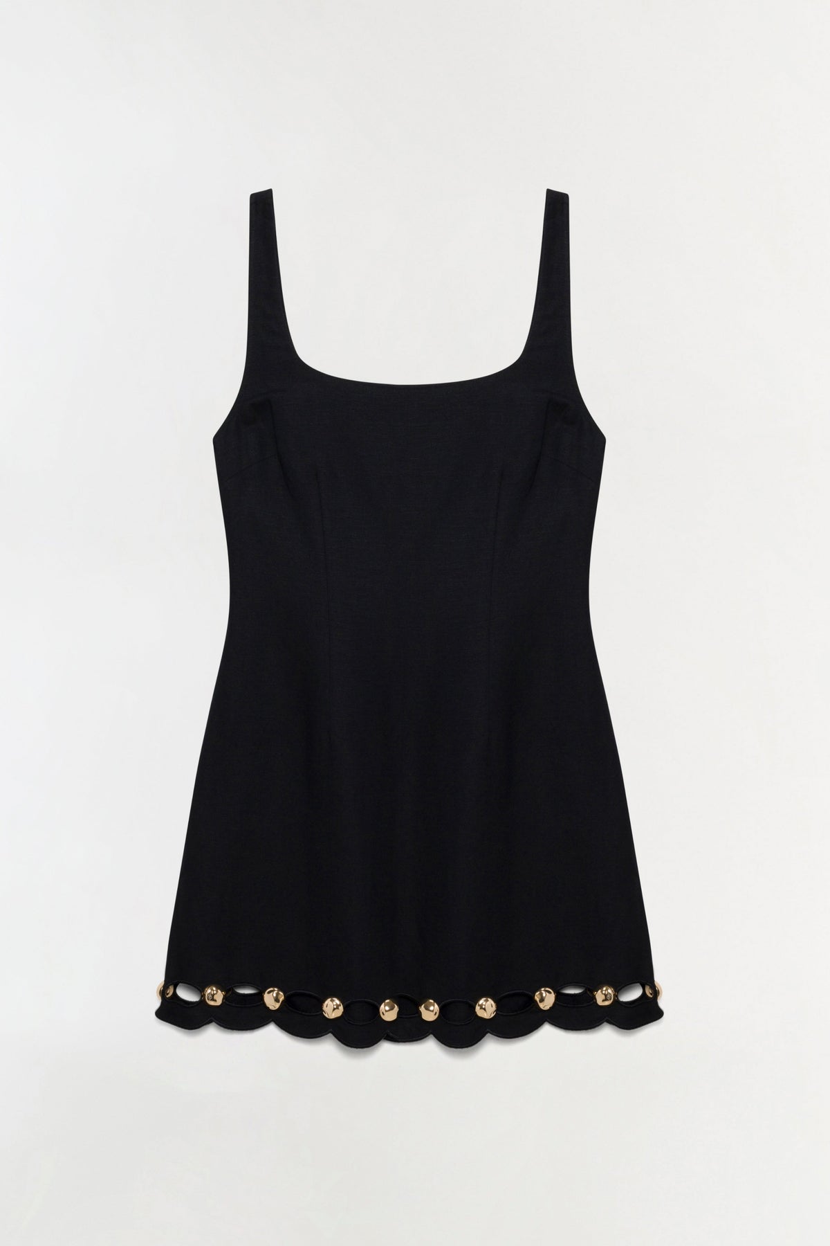 Lindley Studded Linen Midi Dress
