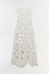 Sera Floral Raffia Bustier Midi Dress