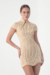 Lori Beaded Mini Dress
