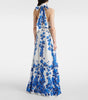 Orchid Blues floral maxi dress