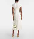 Monique Lhuillier Floral midi dress