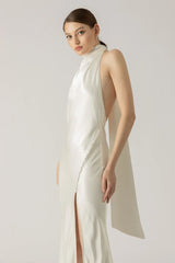 Penelope Backless Satin Gown