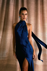 Penelope Backless Satin Gown