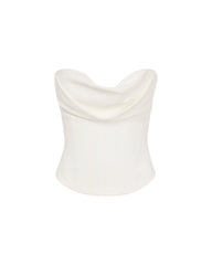 Lin Crepe Corset Top