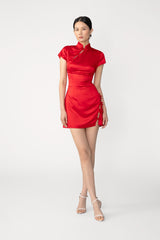 Tina Satin Mini Dress