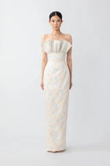 Noah Jacquard Gown