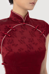 Ren Satin Jacquard Dress