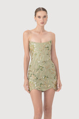 Saint Embellished Mini Dress