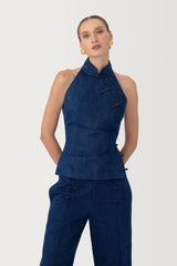 Ezra Denim Top