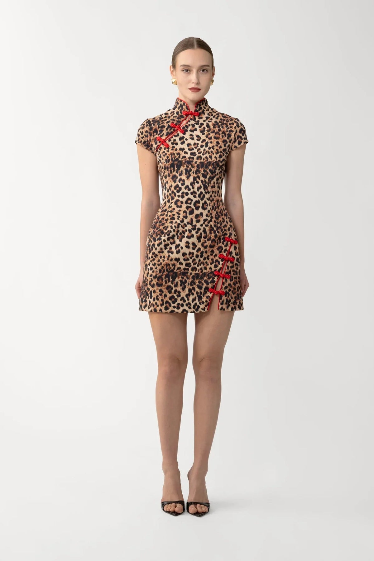 Iris Print Mini Dress