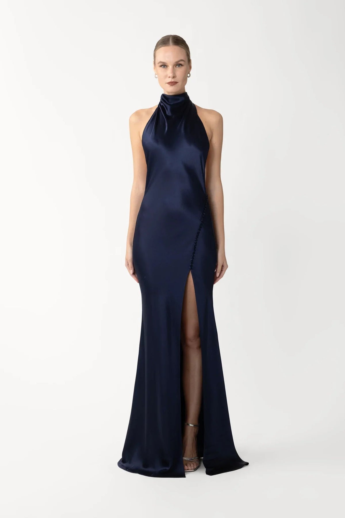 Penelope Backless Satin Gown