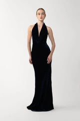 Pearl Velvet Gown