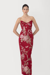 Novella Brocade Maxi Dress