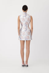 Ines Brocade Mini Dress