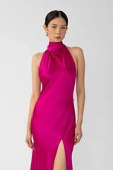 Penelope Backless Satin Gown