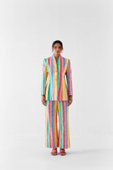 Leher Blazer And Trousers Co-Ord