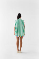 Mint Shirt With Flower