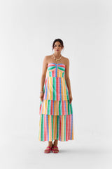 Leher Tiered Off Shoulder Dress