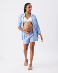 Abby Stripe Shirt  Blue / White